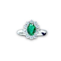 Anello Recarlo Donna in Oro bianco Smeraldo R79CC108/SM060-14